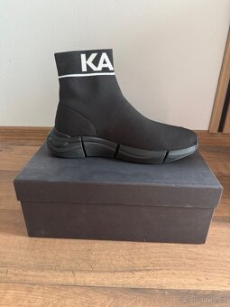 Panské boty - Karl Lagerfeld KL63242 K0X - Black Knit - 2