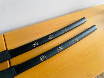 Samurajsky meč dekorace maketa 2kusy se stojanem - 2