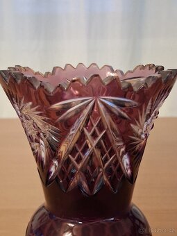 Váza křiišťálová broušená - 2