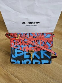 Burberry Small Graffiti Print Leather Crossbody Bag - 2