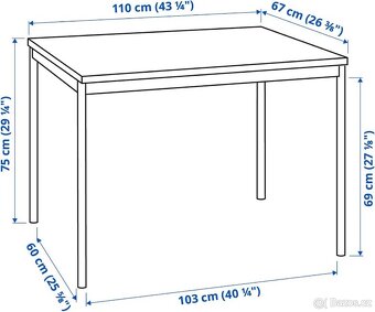 Jidelni stul Ikea 100x67 cm - 2