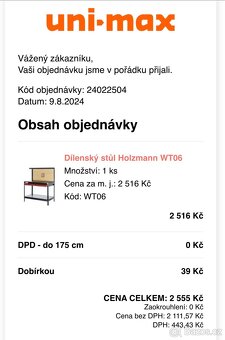Dílenský stůl HOLZMAN - 2