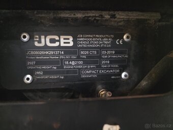 Mini rýpadlo JCB 8026 CTS - 2