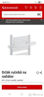 Drzak na rucnikyna radiator - 2