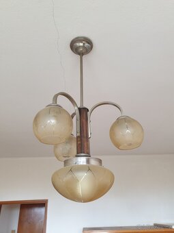Starožitný art deco lustr - 2