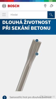 Bosch plochy sekáč Pro-SDS plus - 2