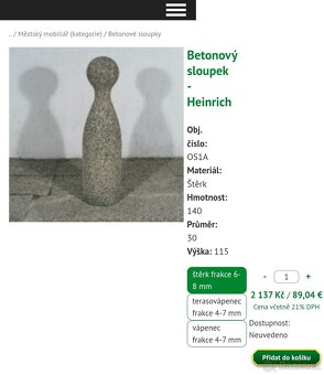Betonové sloupky - 2