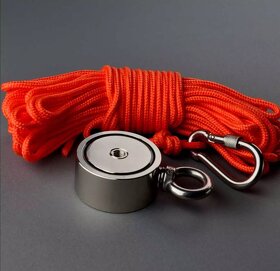 Magnet fishing 120 kg, lano 20 m, 2x rukavice - 2