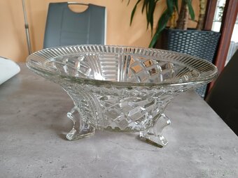 Retro mísa na nožičkách-těžké sklo - 2