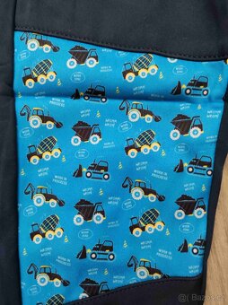 Softshellové teplé kalhoty obrázkové nové - 2