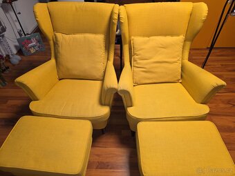 Křeslo s taburetem Ikea 2x - 2