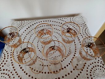 RETRO SKLENICE NA SEKT -"TRUMPETY" - 17,5 cm - 2