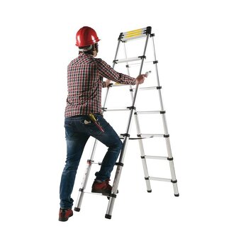 Teleskopický žebřík - 5M štafle/žebřík - 2