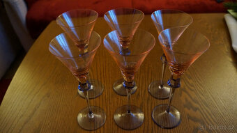 Růžové skleničky na likéry - 2