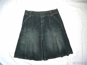 C&A Riflová džínová sukně s elastanem vel.40-42 - 2