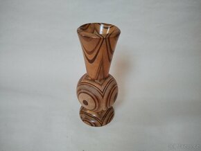 Retro dřevěná váza dekorativní 2 - 2