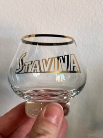 Sada skleniček na likér, retro vintage Staviva - 2