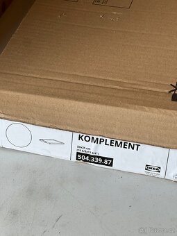 IKEA KOMPLEMENT Výsuvný podnos, bílá, 50x35 cm - 2