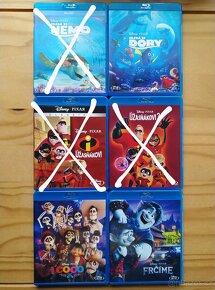 Filmy od PIXAR a DREAMWORKS na blu-ray, seznam č.6 - 2