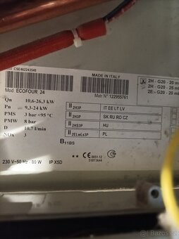 Baxi Ecofour 24 - deskový výměník - 2