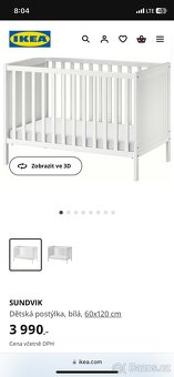 Rostoucí postýlka včetně matrace - 2