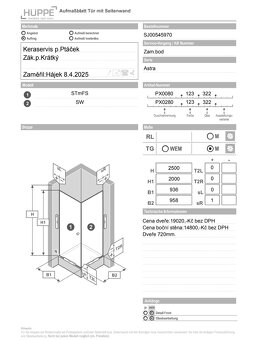 sprchový kout Hüppe Astra 90x92 - 2