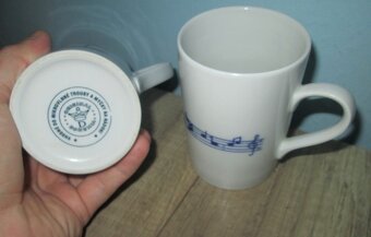 Retro hrnečky - sada 4 ks - hezký stav - 2