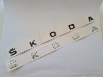 ŠKODA nápisy ČIERNE / CHROMOVE - 2