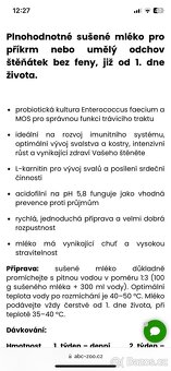 Mléko pro štěňátka - 2