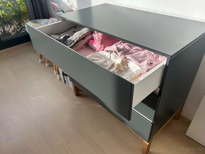 Komoda, 3 šuplíky, bez poškození, designová - 2