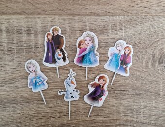 Zápich Elsa na dort, cupcakes, 24 ks, NOVÉ - 2