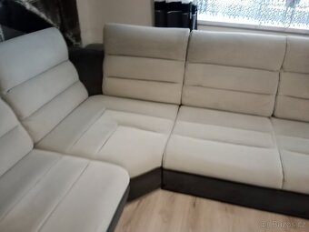 Rozkládací sedačka ve tvaru U jako nova - 2