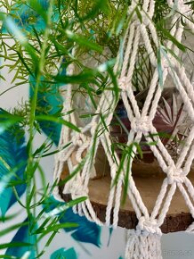 Macrame XXL na květinu s podstavcem - 2