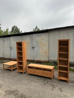 Ikea Hemnes knihovna masiv sv. hnědé mořidlo - 2