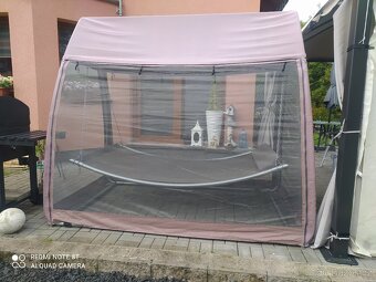 ZAHRADNÍ KOVOVÁ HOUPAČKA TRINIDAD TAUPE - 2