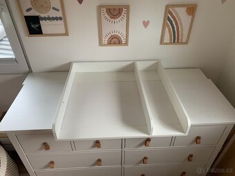 HEMNES KOMODA + přebalovací pult - 2