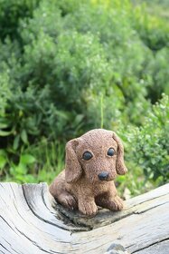 Zahradní dekorace - pes, pejsek, umělý kámen - 2