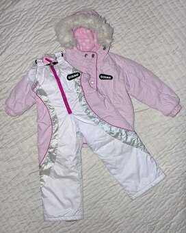 241 - Značkový dívčí zimní komplet COLMAR vel. 24-36 měsíců - 2