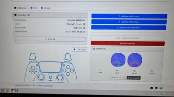 DualSense ps5 Black – vyměněné TMR joysticky PRODANO - 2