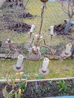 Starý Mosazný Lustr - 2