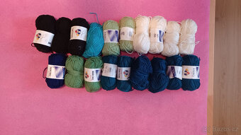 Příze merino háčkování/pletení - 2