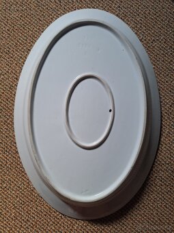 4 oválné porcelánové talíře - 2