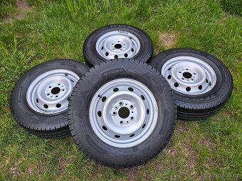 Kompletní letní ZÁTĚŽOVÁ ocelová kola - 215/70 R15 C - 5x118 - 2