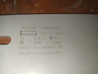 Oregon Power 24" 60cm lišta 3/8" 0.58" K095 + řetěz 84čl. - 2