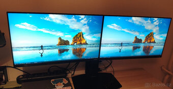 2x 24" LCD Samsung, Alza Ergo stojan, Dell USB-C dock - 2