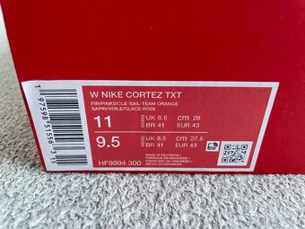 Nike Cortez txt Fir/Pinkscale-sail-team orange vel.43/28cm - 2