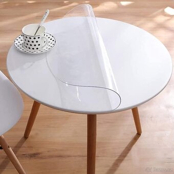 Kulatá PVC ochranná fólie/ubrus 100 cm - 2