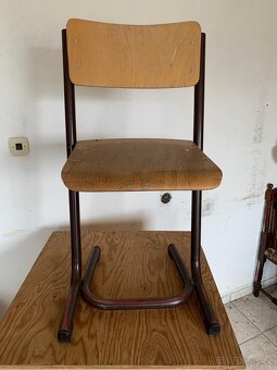 Staré kovové židle 4 ks - 2