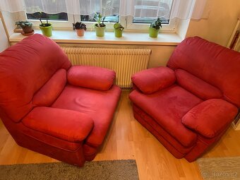 Sedací souprava látková +2x křeslo - prodej - 2