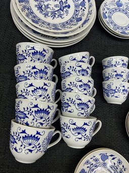 Porcelánová souprava – modrobílý dekor, 25 ks - 2